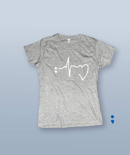 Grey Project Semicolon T-Shirt