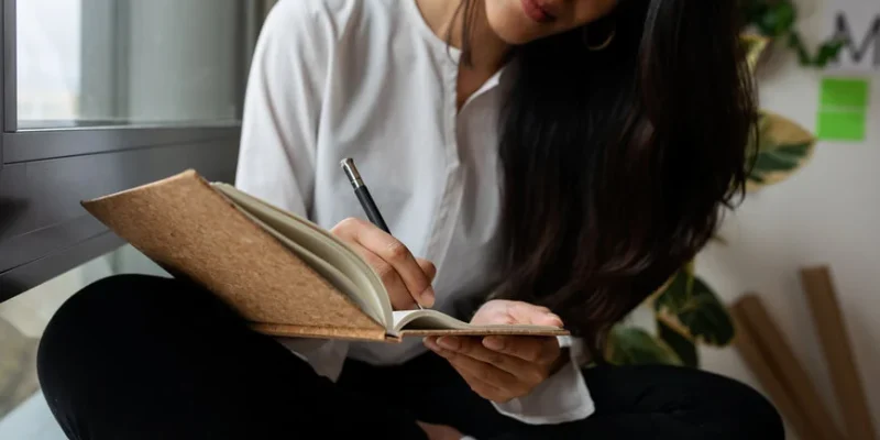 woman-writing-in-journal-how-to-start-journaling